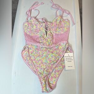 *NWT* For Love and Lemons Hydrangea One Piece Swimsuit